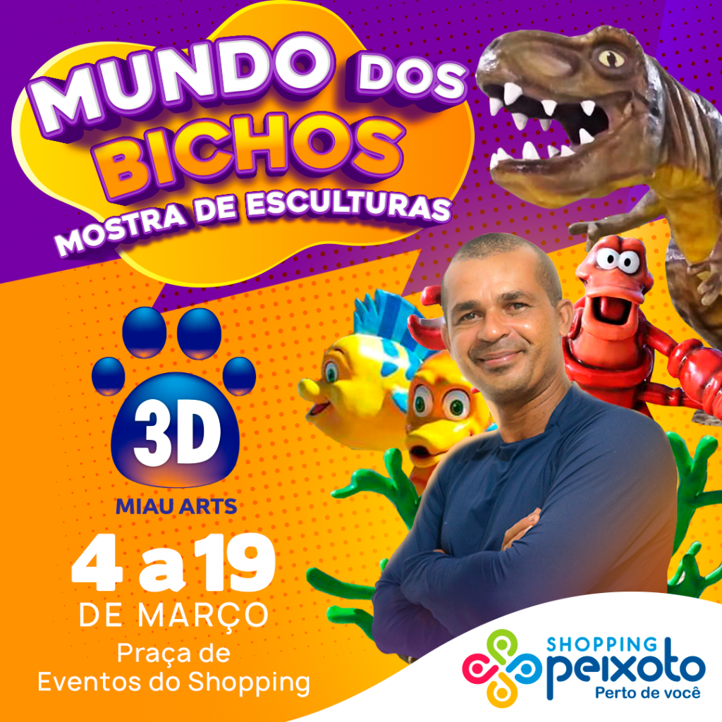 Mundo dos Bichos – Exposição de Esculturas