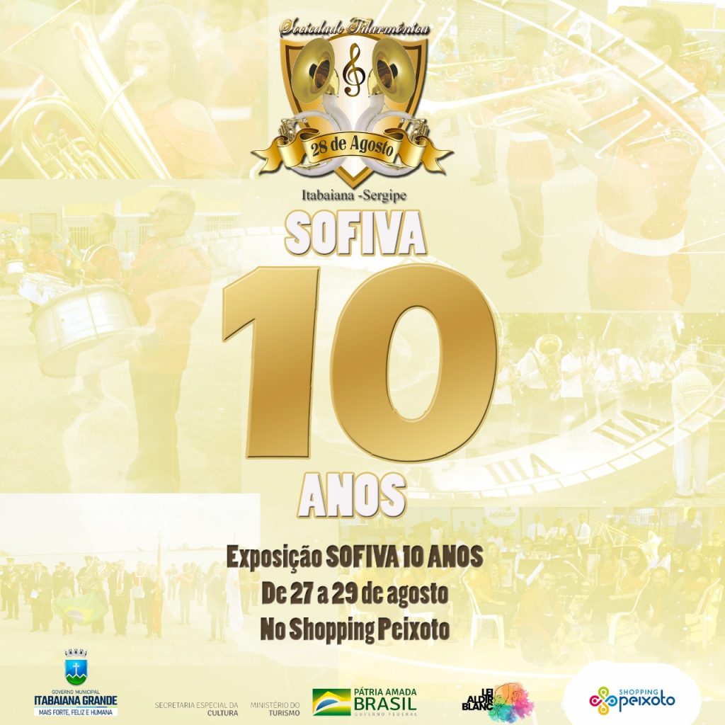 SOFIVA fará uma exposição dos seus 10 anos de fundação no Shopping Peixoto.