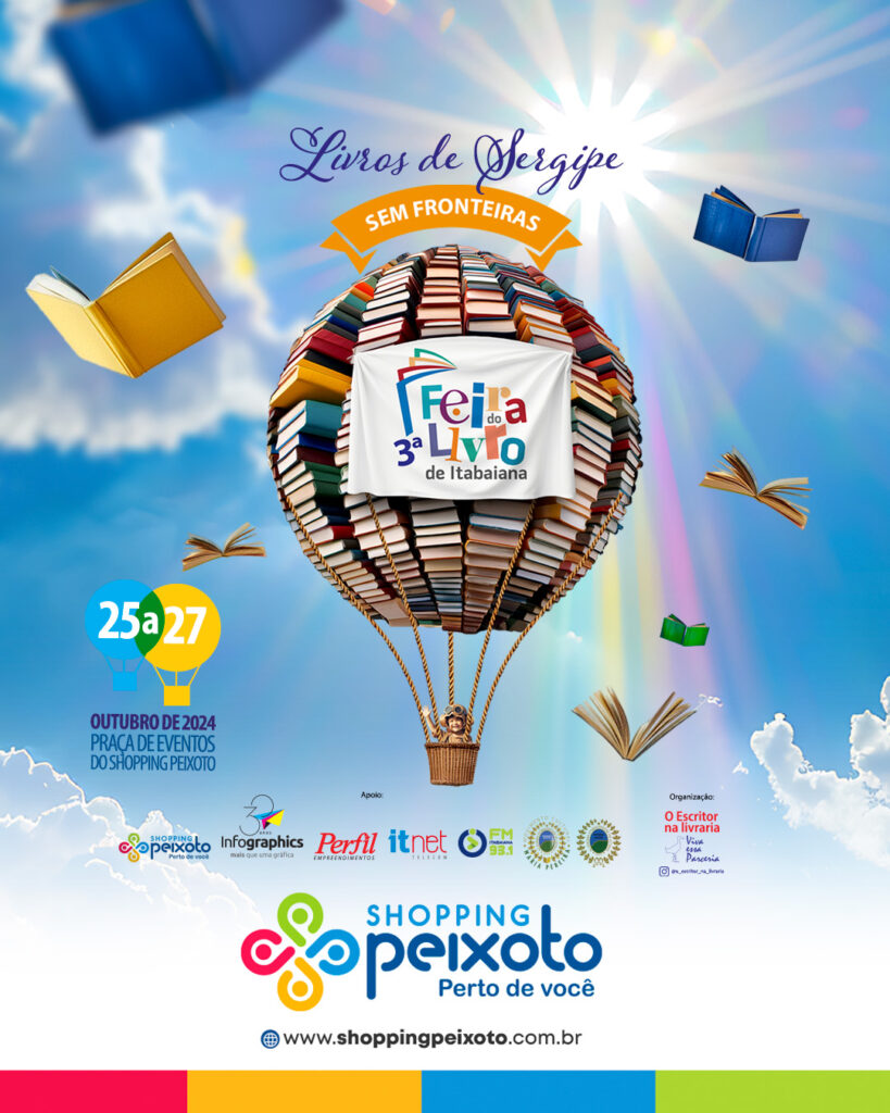 3º Feira do Livro no Shopping Peixoto